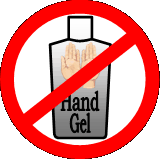 Do not use hand gel before handling reptiles.